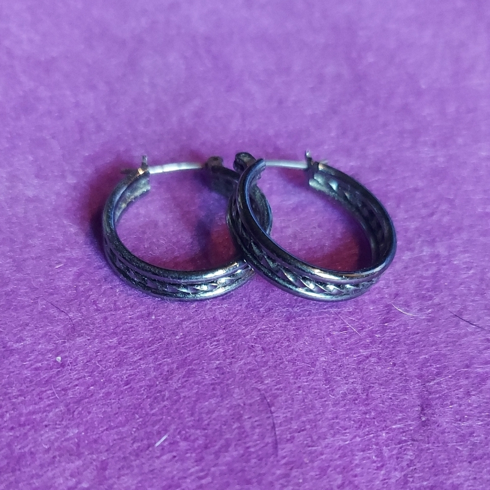 Elegant Silver Hoop Earrings